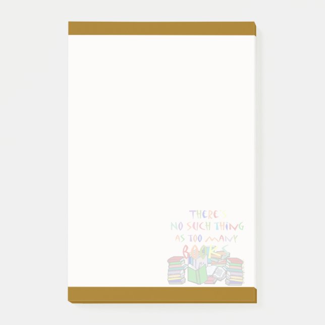 Post-it® Aucune une telle Chose-Trop beaucoup de livres (Devant)