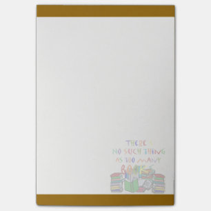 Post-it® Aucune une telle Chose-Trop beaucoup de livres