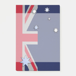 Post-it® Australie Design en fibre de carbone Style Chrome
