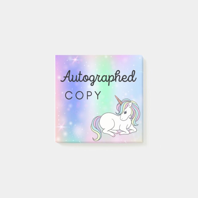 Post-it® Autographed Copy Post It Notes for Fantasy Authors (Devant)