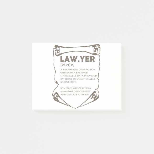 Post-it® Avocat (Devant)