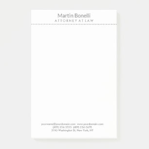 Post-it® Avocat blanc à la loi Excellent Traditionnel Simpl