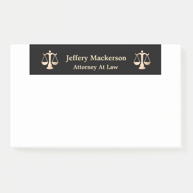 Post-it® Avocat De Droit Professionnel Moderne (Devant)