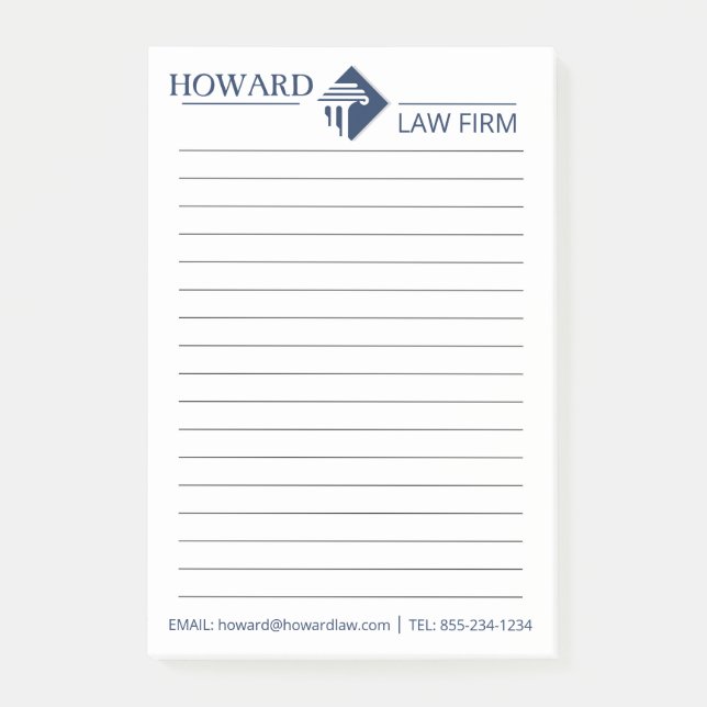 Post-it® Avocat d'une société juridique personnalisable log (Devant)