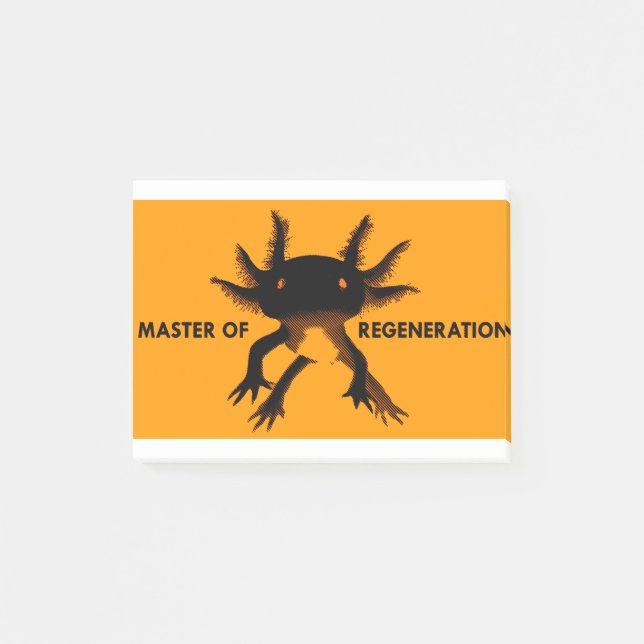 Post-it® Axolotl orange (Devant)