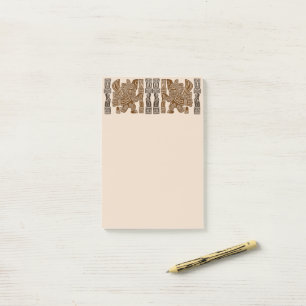 Post-it® Aztec Eagle Guerrier Tribal Art antique