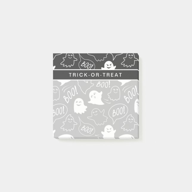 Post-it® B&W Cute Doodle Halloween Motif (Devant)