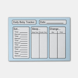 Post-it® Baby Boy - Baby Tracker Post-it Notes