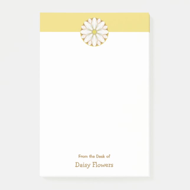 Post-it® Baise blanche sur Golden Yellow Personnalisé (Devant)