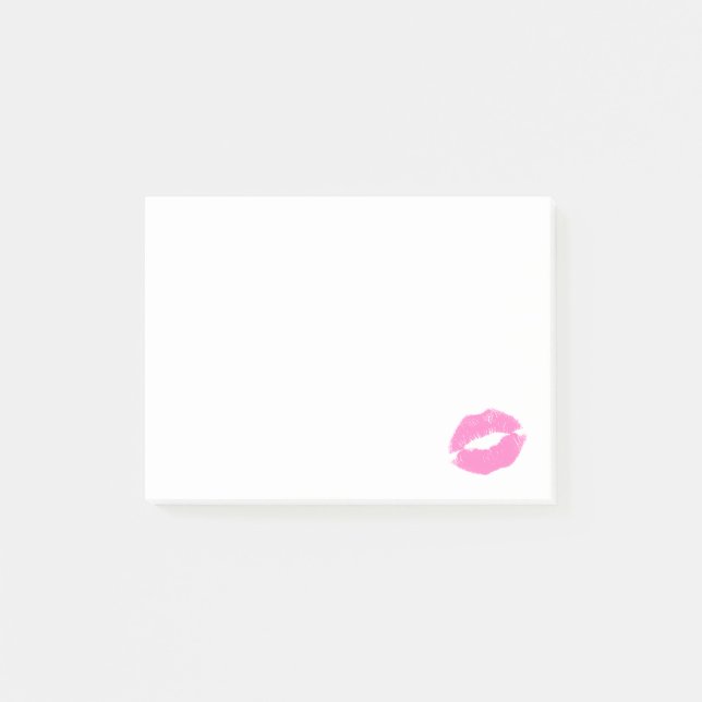 Post-it® Baiser rose simple (Devant)