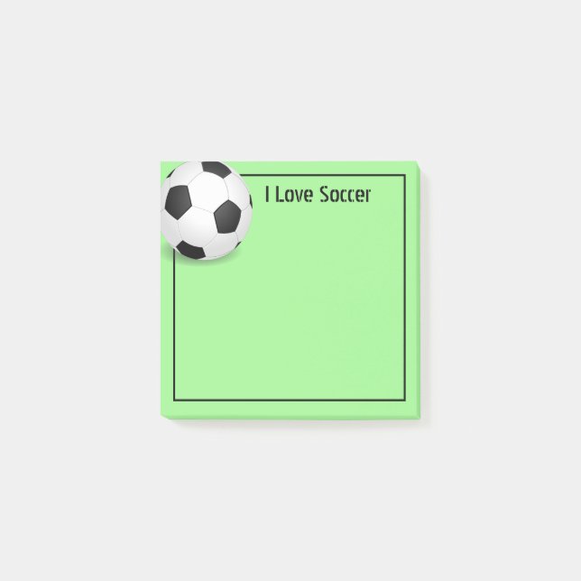 Post-it® Bal de football post-it-notes (Devant)