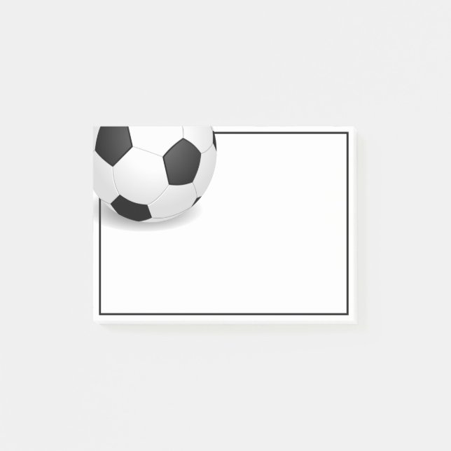 Post-it® Bal de football post-it-notes (Devant)