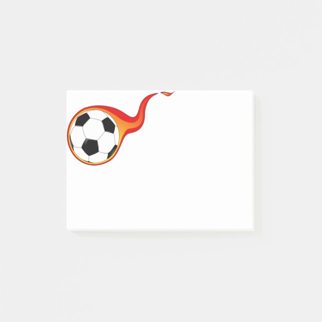 Post-it® Bal de soccer flamboyant Post-it-Notes (Devant)