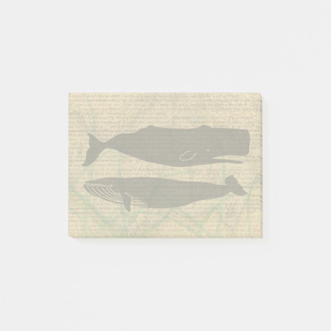 Post-it® Baleine antique Vie marine (Devant)