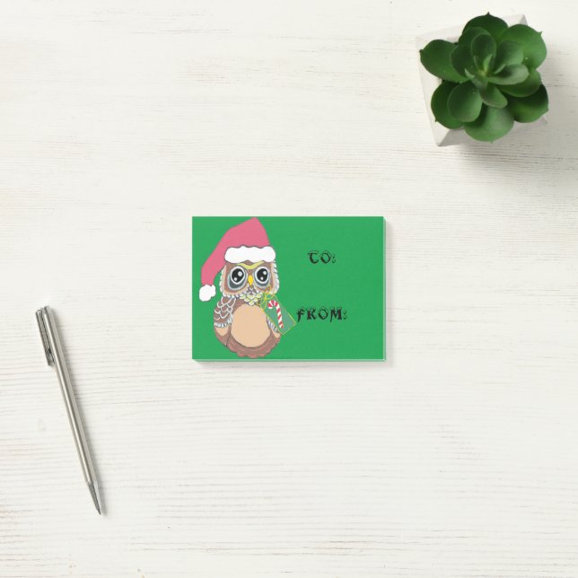 Post-it® Balises cadeaux de Noël Owl (Bureau)