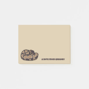 Post-it® Ball Python Snake, Brown et Tan Personnalisé