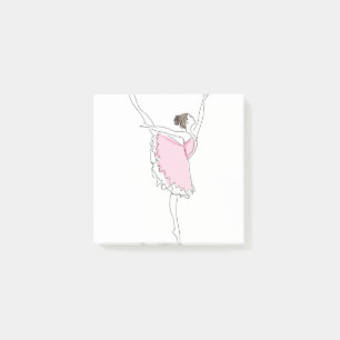 Post-it® ballerine dans la robe rose