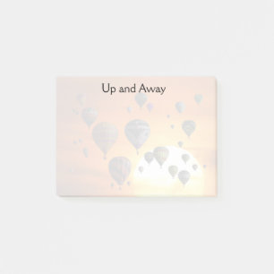 Post-it® Ballons à air chaud dans les notes post-it de vol