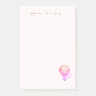 Post-it® Ballons à air chaud Vintage rose clair stationnair