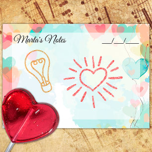 Post-it® Ballons Coeur Fille Cute 4" x 3"