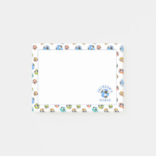 Post-it® Ballons de soccer colorés Objectifs pour enfants 