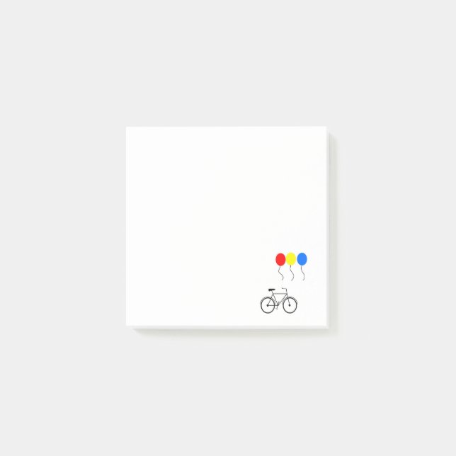 Post-it® Ballons et Bicyclette (Devant)