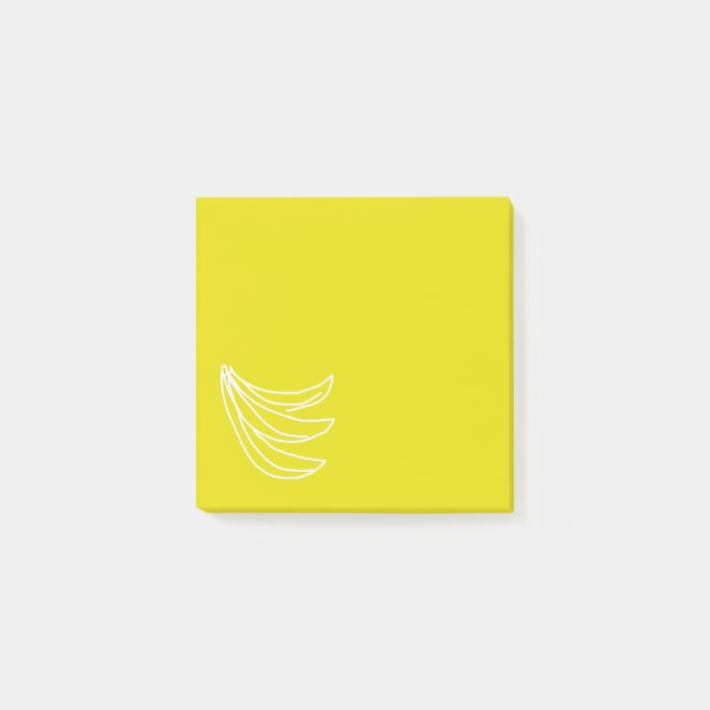 Post-it® Banane heureuse jaune funky (Devant)