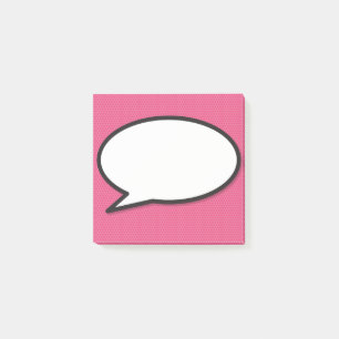 Post-it® Bande dessinée drôle de bulle de dialogue moderne 