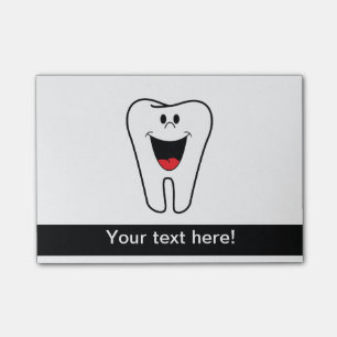 Post-it® Bande dessinée heureuse de dent