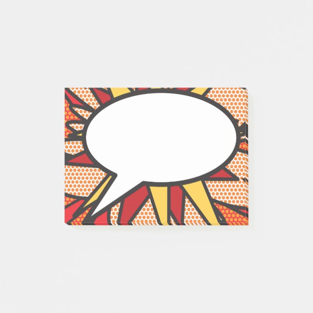 Post-it® Bande dessinée moderne tendance Livre Pop Art Disc (Devant)