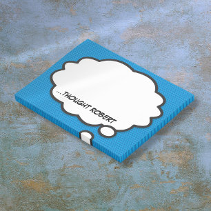 Post-it® Bande dessinée personnalisée Bulle drôle Think