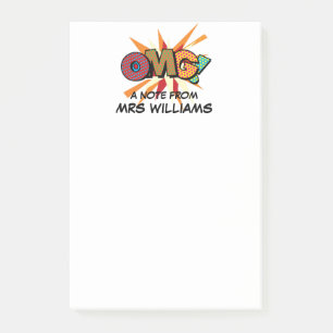 Post-it® Bande dessinée personnalisée OMG Fun