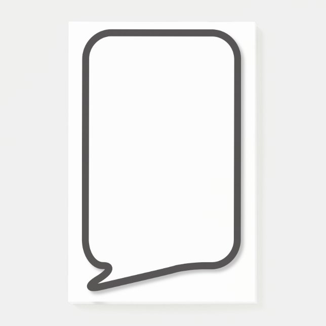 Post-it® Bande dessinée Pop Art Discours bulle (Devant)