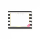 Bande noire et pivoine rose