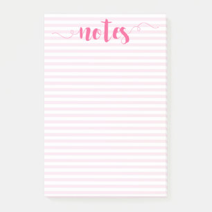 Post-it® Bandes blanches et notes post-it du script Pinceau