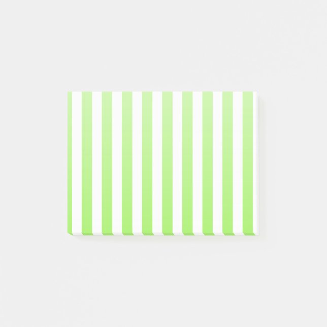 Post-it® Bandes de bonbons vert et blanc de chaux (Devant)