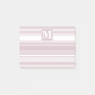 Post-it® Bandes de quartz roses monogrammes