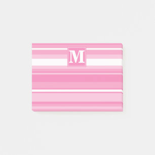 Post-it® Bandes rose monogramme