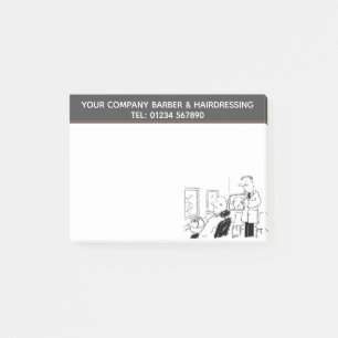 Post-it® Barbier et coiffure Dessin pour personnaliser