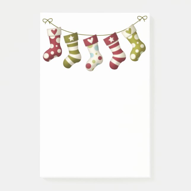 Post-it® Bas de Noël (Devant)