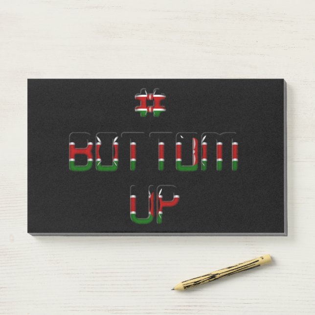 Post-it® Bas Kenya Peace Love and Unity Art Imprimer (Sur un bureau)