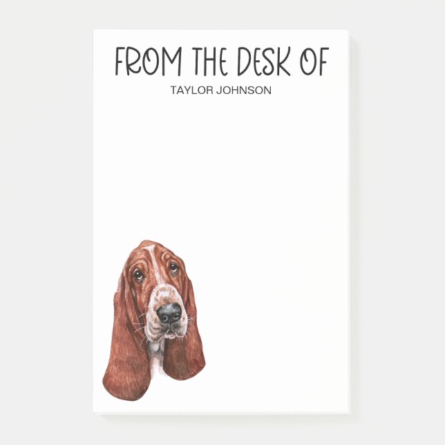 Post-it® Basset Hound Lover (Devant)