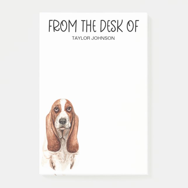 Post-it® Basset Hound Lover (Devant)