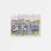 Bateaux bleus du port de Venise