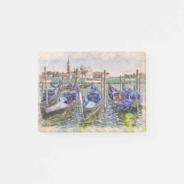 Post-it® Bateaux bleus du port de Venise (Devant)