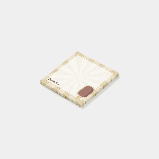 Post-it® Bâton à crème glacée au chocolat (Incliné)