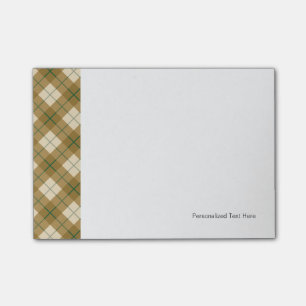 Post-it® Bavarder en or avec une bande verte