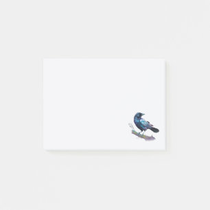 Post-it® Beau Corbeau sur une branche d'arbre
