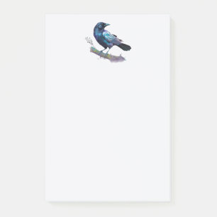 Post-it® Beau Corbeau sur une branche d'arbre