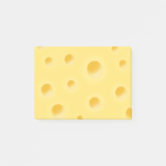 Post-it® Beau Fromage Suisse Whimsical Pale Jaune (Devant)